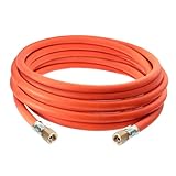 DOMINOX Industrial Gasschlauch 500cm mit Schelle 2×1/4' lks，Propan/Butan...