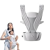 iuscacey Babytrage mit Luftfederung – Ergonomischer Hüftsitz für...
