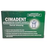 Zahnpflege Cimadent für Verstopfung von Karies oder verlorener Füllung....