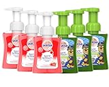 Sagrotan Schaumseifenmix für Kinder, 3 x 250ml Erdbeer- und 3 x 250ml Aloe...