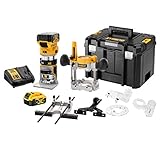 DEWALT DCW 604 P2 Akku Kombifräse 18V 55 mm + 2x Akku 5,0Ah + Ladegerät +...