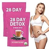 56 Tage Detox Tee für Abnehmen,Körper Formender Tee,Natürliche...