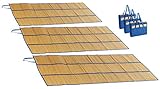 PEARL beach Badematte: 3er-Set Faltbare Bast-Strandmatten mit Tragegriffen,...