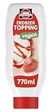 Schwartau Erdbeersauce | Vegan | 770ml | Dessertsoße & Topping für Eis,...