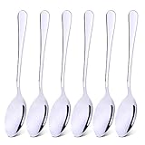 Qinglele Edelstahl 304 Löffel, suppenlöffel, Abendessen Löffel,...