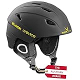 Black Crevice Skihelm Kitzbühel, 9, 5 Größen, BCR143764 (Schwarz/Gelb,...