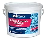 Bellaqua e-Chlor-Langzeit-Tabletten 200g (3kg) - Chlortabletten für Pool -...