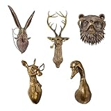 HoldOneLight 3D-Wandhalterung, Tierköpfe für Wandkunst, hängende...