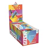 GIZEH RAINBOW Active Filter – Aktivkohlefilter 6 mm Durchmesser –...