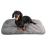 MyBestBuddy Hundematte grau Basic 70x45 cm M mit weichem Stoff extra für...