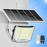 INTELAMP Solarlampen für Außen mit Bewegungsmelder mit Fernbedienung,...