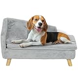 PawHut Hundesofa für mittelgroße Hunde, Hundebett mit abnehmbarem und...