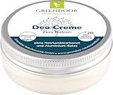 GREENDOOR Deo Creme Zero Natron vegan 50ml, ohne Natriumbicarbonat gegen...