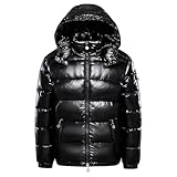 Generisch Winterjacke Herren Damen - Puffer Glänzende Daunenjacke Metall...