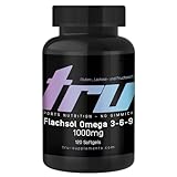 TRU Sports Nutrition | Flachsöl Omega 3-6-9-120 Softgels - 2000mg...