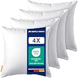 Gentle North Kopfkissen (40x40 cm groß) - 4er Set Kissen für Bett und als...