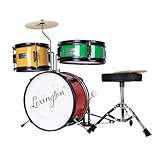 Lexington Kinderschlagzeug 3 PC, Schlagzeug Set für Kinde mit Snare, Tom,...
