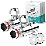Engelbach® Universal Eckventil 1/2 Zoll selbstdichtend (2er Set) -...