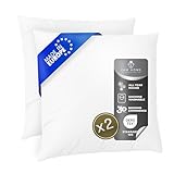 FAM Home Kissen 80x80 2er Set Weiches Mikrofaser - Kopfkissen 80x80...