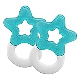 Dentistar Kühlbeißring 2er-Set – Beißring Baby ab 3 Monate –...