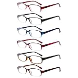 COJWIS 6 pack Lesebrille Blaulichtfilter Brille für Damen und Herren...