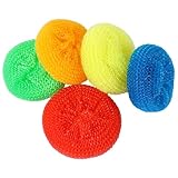 5pcs 3inch runde Plastikschalen -Wäschern, Nicht -Scratch -Mesh -Topf...