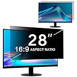 ZOEGAA Blickschutzfolie 28 Zoll Monitor 16:9 Seitenverhältnis, Abnehmbarer...