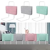 YARDIN Rausfallschutz Beistellbett 50cm Kinderbettgitter Tragbare...