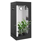 TOPRON Growzelt 90x90x180cm, Grow Tent mit Sichtfenster, Indoor Grow Tent...