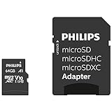 Philips Micro SDXC Card 64 GB Class 10 UHS-I U1 incl. Adapter FM64MP45B