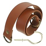 MUELODSIC Vintage Stil Gardinen Raffhalter aus Pu Leder und...