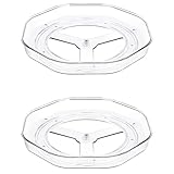 PAMINGONO 2 Stück Transparentes Drehbares Gewürzregal aus...