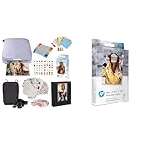 HP Sprocket Portable 2x3 Zoll Sofortbilddrucker (Lila) Starter-Kit & 2x3...