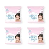 KARAN KING 800 Antibacterial Nappy Bags - Scented Diaper Sacks for Travel,...