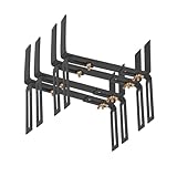 BigDean 2 Paar Blumenkastenhalter anthrazit (2 Stück) Standard H-Form...