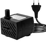 3W Mini Tauchpumpe, 180L/H kleine Springbrunnenpumpe, extrem leise...