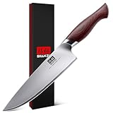 SHAN ZU Profi Kochmesser 20cm Japanisches Küchenmesser Chefmesser -...