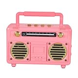 Lurrose Retro Mini Funk Lautsprecher Mädchenpink Tragbarer Wireless...