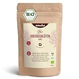 Hibiskusblüten Bio ganz getrocknet 500g | leicht säuerlich-fruchtiger...