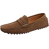 Jamron Herren Wildleder Penny Loafers Gemütlich Fahrende Schuhe Mokassin...