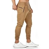 Yageshark Jogginghose Herren Baumwolle Sweathose Sporthose Fitness Slim Fit...