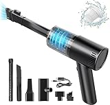 Akku Handstaubsauger, 15000Pa USB aufladbar Tragbar Leicht Mini...