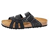 Lico Damen Bioline Gleam Pantoletten, Schwarz, 41 EU