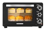 Steinborg® 25 Liter Mini Backofen mit Umluft Pizza Ofen inkl. Backblech...