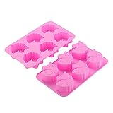 Vpqnee 2er Pack große dicke Silikon-Einhorn-Kuchen-Schokoladenformen zur...