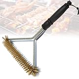 luckaide Grillbürste, Grillbürste Messing, 30.5CM Grill Bürste,...