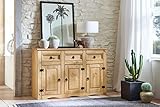 SAM Sideboard Acapulco, Pinienholz massiv, Kommode mit 3 Türen & 3...