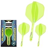 WINMAU Darts Fusion Integrated Flight & Shaft System - No.2 Shape & Design...