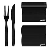 Plastikbesteck, 200 Stück Plastikbesteck Set, 100 Plastikmesser 100...