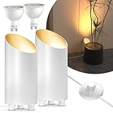 BrightArk LED Uplight Spot 5W Bodenstrahler mit Fußschalter, Bodenleuchte...